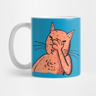 Facepalm Cat Mug